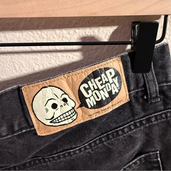 Cheap Monday Charcoal Jean Shorts - Picture 6 of 6